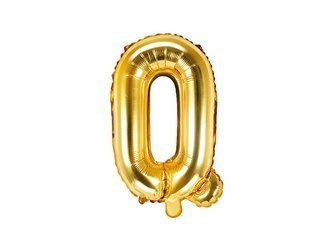 Balon foliowy Litera Q Ó 35cm, Złota