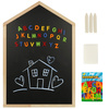 Tablica magnetyczna kredowa na ścianę drewniana domek 92cm x 62cm