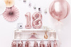 Balon foliowy Cyfra 1, 35cm, Rose Gold różowe złoto