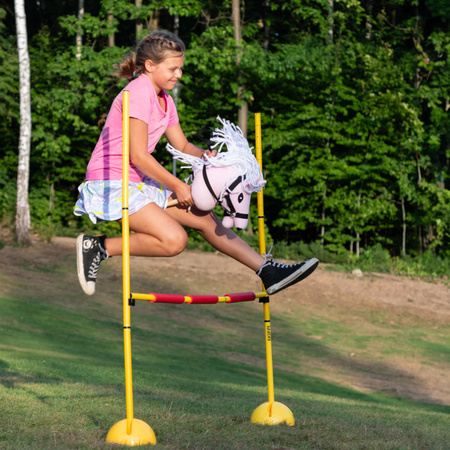 Różowy Hobby Horse Skippi A5  - lekki i poręczny - prezent dla dziewczynki