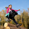 Hobby horse koń na patyku kiju dla dziecka duży A3