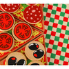 Pizza drewniany zestaw do zabawy na rzep  akcesoria łopatka nóż talerz nauka krojenia 20cm