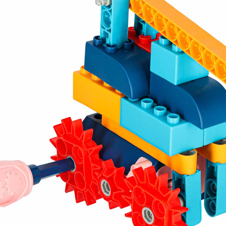 Klocki konstrukcyjne do budowania ruchome z silnikiem 116 elementów