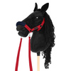 Zestaw Skippi - Hobby Horse czarny i dodatkowy kantar - czerwony
