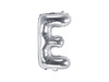 Balon foliowy Litera E, 35cm, Srebrna