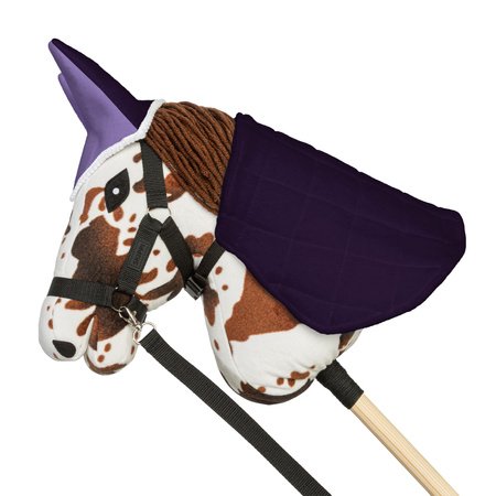 Zestaw Skippi - Hobby Horse Gniado - srokaty - Derka wrzos i śliwka