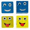 Gra edukacyjne wyzwania nauka emocji klocki drewniane