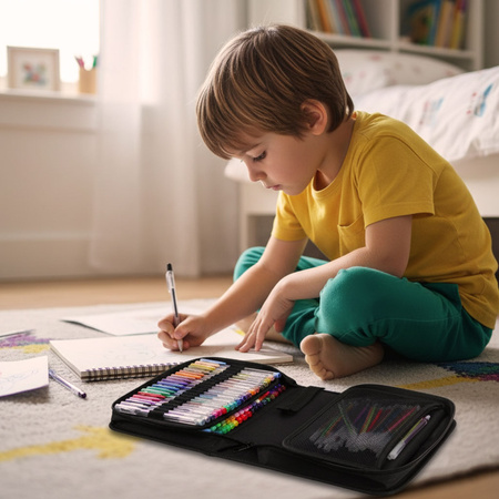 Długopisy żelowe kolorowe w etui 100 sztuk + 100 wkładów