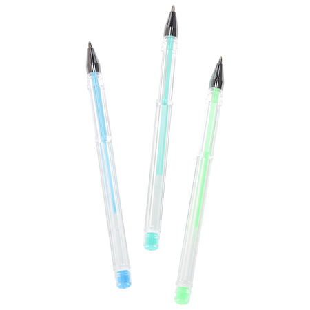 Długopisy żelowe kolorowe w etui 100 sztuk + 100 wkładów