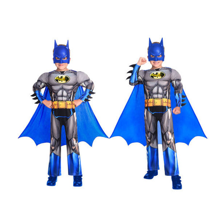 Strój, Kostium przebranie Batman niebieski Brave&Bold  4-6 lat