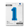 Balon Foliowy Cyfra 1 Niebieski, 66 cm Grabo