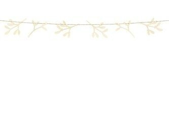 Drewniana girlanda Jemioła, 127cm