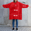 Bluzair SUPER MAMA - Bluza koc - Czerwony - prezent dla mamy na urodziny