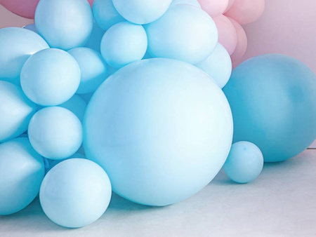 Balon lateksowy Gigant, Błękitny, Pastel Light Blue, 60cm, 1szt.