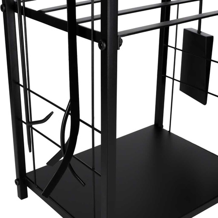 Stojak na drewno kominkowe regał metalowy akcesoria do kominka