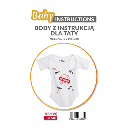 Baby Instructions body z instrukcją tu ręka noga