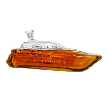 Karafka Yacht 1L - akcesoria do whisky - w kształcie luksusowego jacht -u