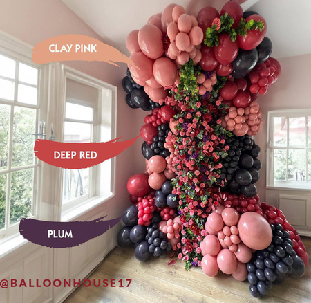 Balony lateksowe Clay Pink, różowy 45 cm, 25 szt.