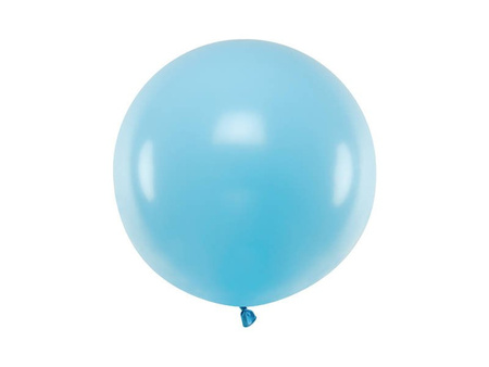 Balon lateksowy Gigant, Błękitny, Pastel Light Blue, 60cm, 1szt.