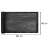 Osłona balkonowa LUARO mata maskująca siatka cieniująca na balkon taras 150g/m2 105x500cm UV