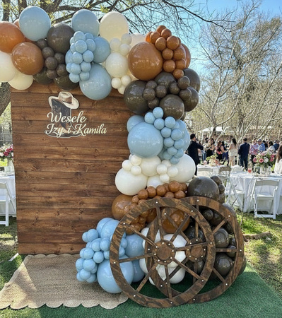 Balony lateksowe Caramel Brown, brązowe 13cm, 100 szt.