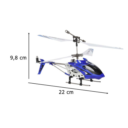 Helikopter zdalnie sterowany na pilota RC SYMA S107G niebieski
