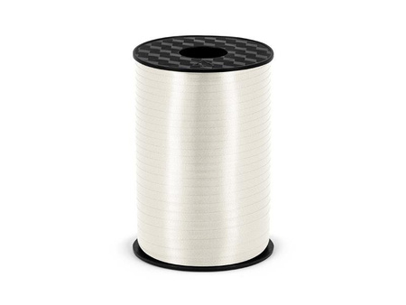 Wstążka plastikowa, biały, 5mm/225m