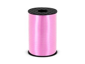 Wstążka plastikowa, jasny róż, 5mm/225m