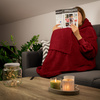 Bluzair Bluza Koc Hoodie Oversize Polska Bordowy