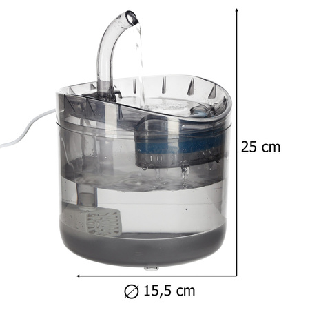 Poidełko fontanna dla psa kota zwierząt automatyczne poidło USB 1,8l filtr czyszczący