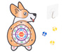 Tarcza Dart z rzutkami piłkami na rzep celowanie rzut do celu corgi