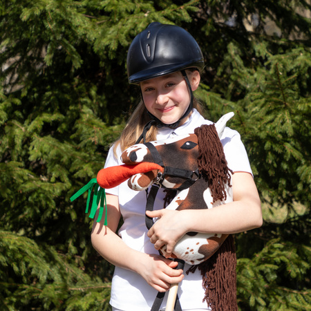 Zestaw Skippi - Hobby Horse Gniado - srokaty - Derka wrzos i śliwka