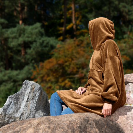 Bluzair Bluza Koc Hoodie Oversize Polska Toffee