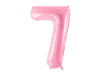Balon foliowy Cyfra 7, 86cm, różowy