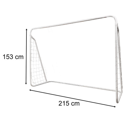 Bramka piłkarska do piłki nożnej dla dzieci treningowa 2w1 + mata celności 215 x 153 x 76 cm