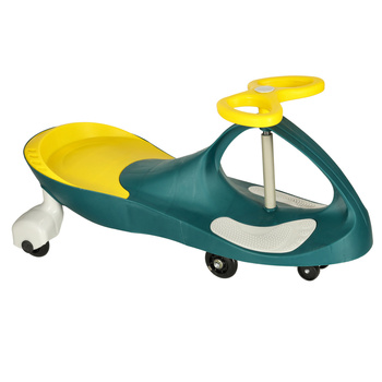 Jeździk grawitacyjny świecące koła LED butelkowy żółty