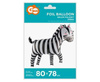 Balon foliowy Zebra, 80 x 78 cm,