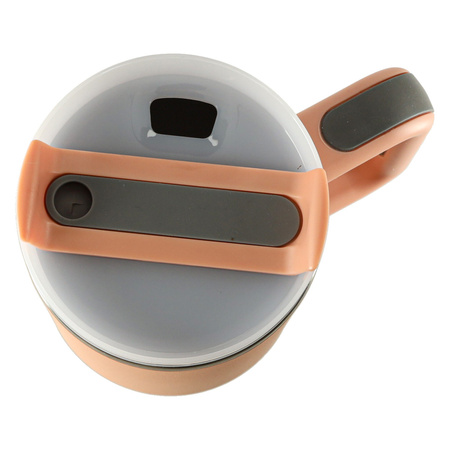 Kubek termiczny ze słomką i uchwytem termos 1200ml róż pudrowy