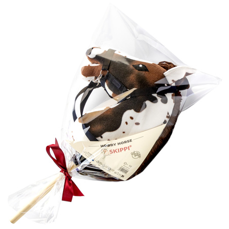 Zestaw Skippi - Hobby Horse Gniado - srokaty - Derka fuksja -Kantar lawenda