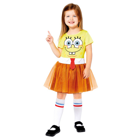 Strój, Kostium przebranie Spongebob dla dziewczynki 6-8 lat