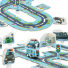 Puzzle tor samochodowy policja ulica samochód z napędem 47 elementów