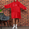 Bluzair SUPER MAMA - Bluza koc - Czerwony - prezent dla mamy na urodziny