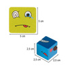Gra edukacyjne wyzwania nauka emocji klocki drewniane