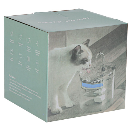 Poidełko fontanna dla psa kota zwierząt automatyczne poidło USB 1,8l filtr czyszczący