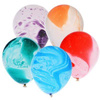 Balony lateksowe marmurkowe, mix 30 cm 5 sztuk