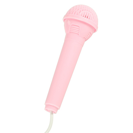 Keyboard dla dzieci pianinko interaktywne organki 37 klawiszy mikrofon statyw różowy