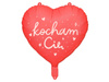 Balon foliowy serce Kocham cię, czerwone 45 cm