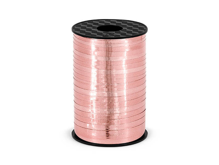 Wstążka plastikowa, Różowe złoto 5mm/225m