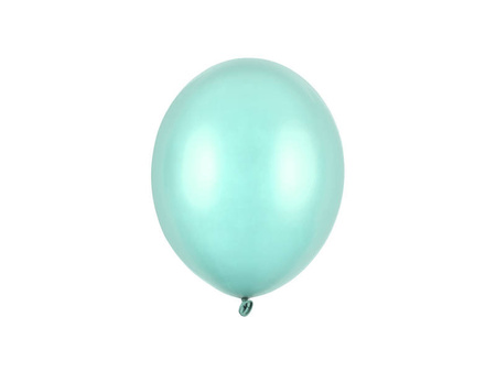 Balony lateksowe Strong, Miętowe, Metallic Mint Green, 30cm, 100 szt.