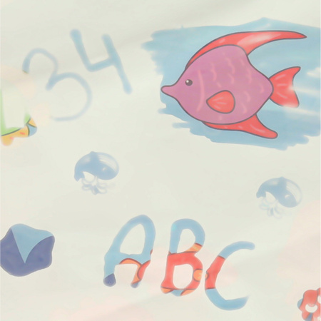 Mata wodna do malowania rysowania wodą mazaki pieczątki szablony wałek okrągła 80cm wodny świat